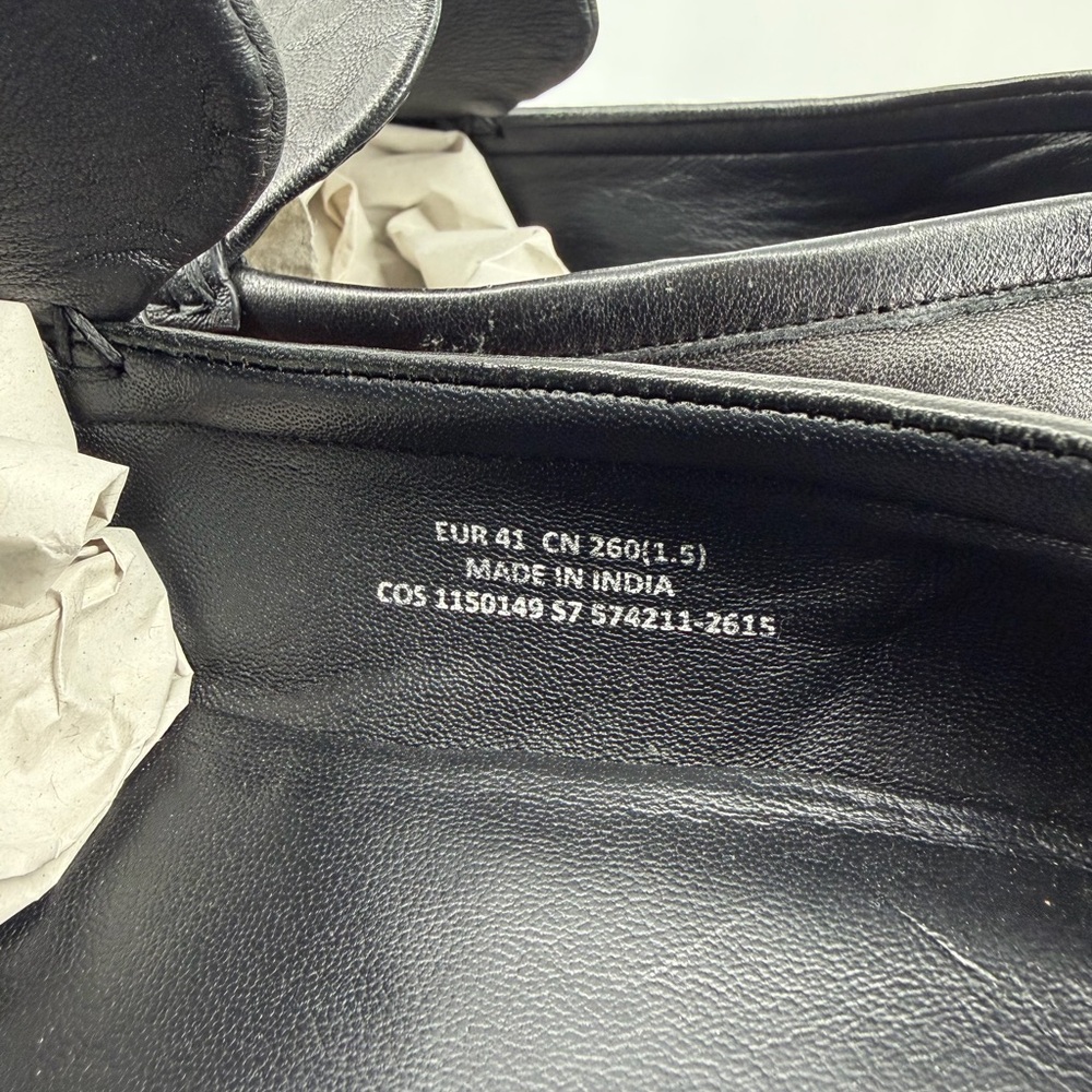 COS Black Leather Penny Loafers - Picture 4 of 10